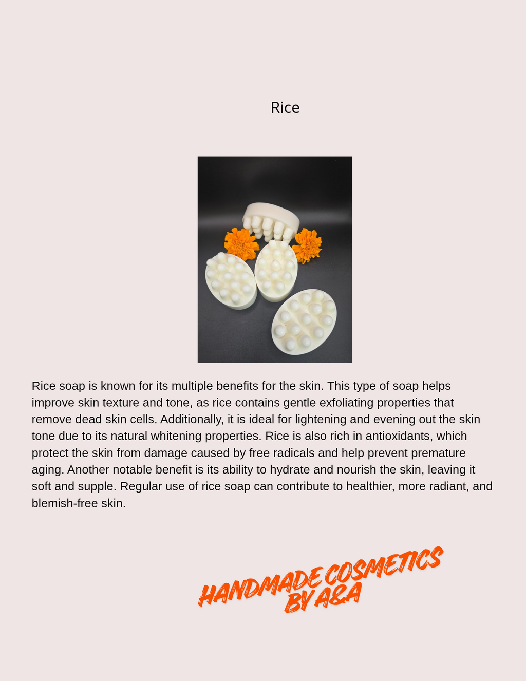 Rice & Niacinamide Handmade Soaps
