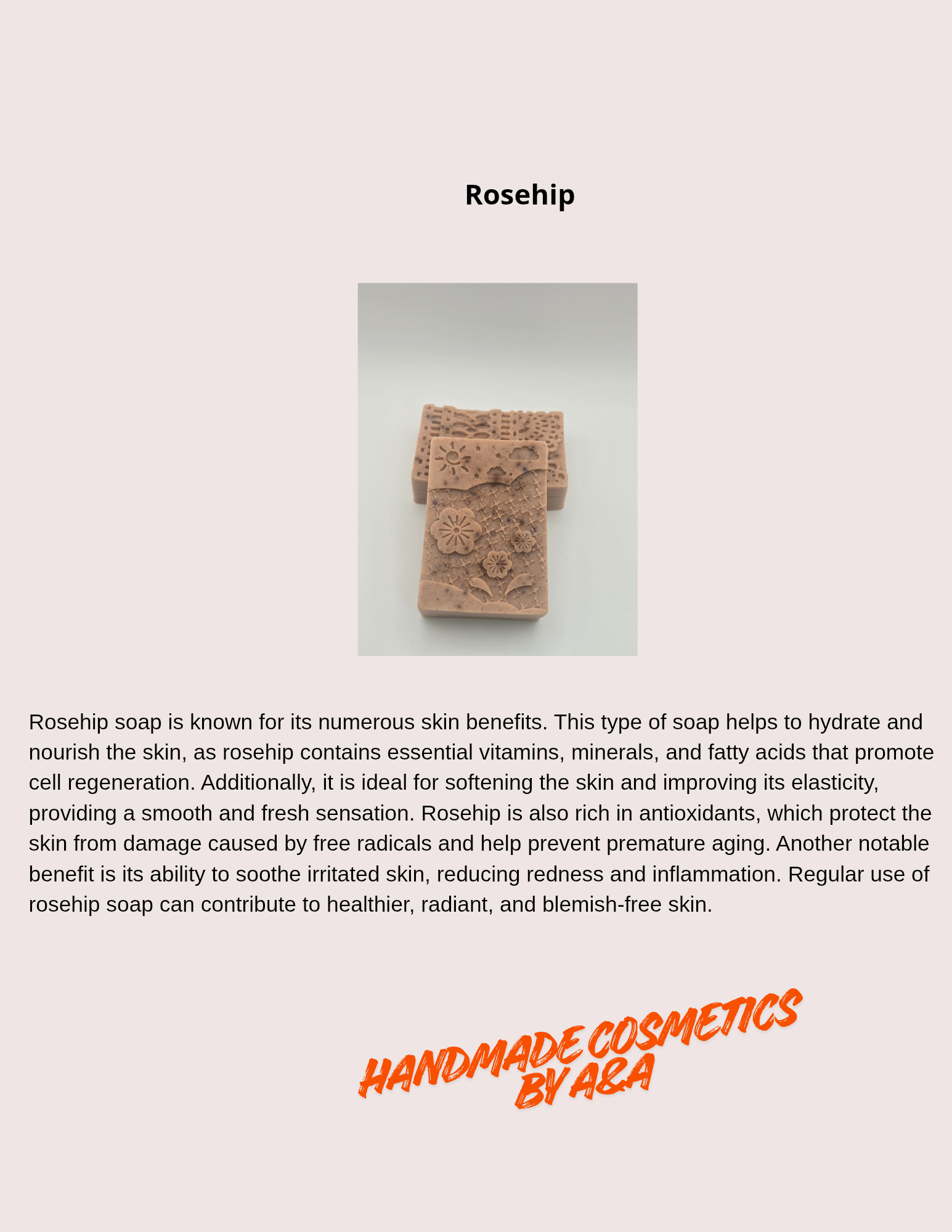 Rosehip & Honey Handmade Soaps