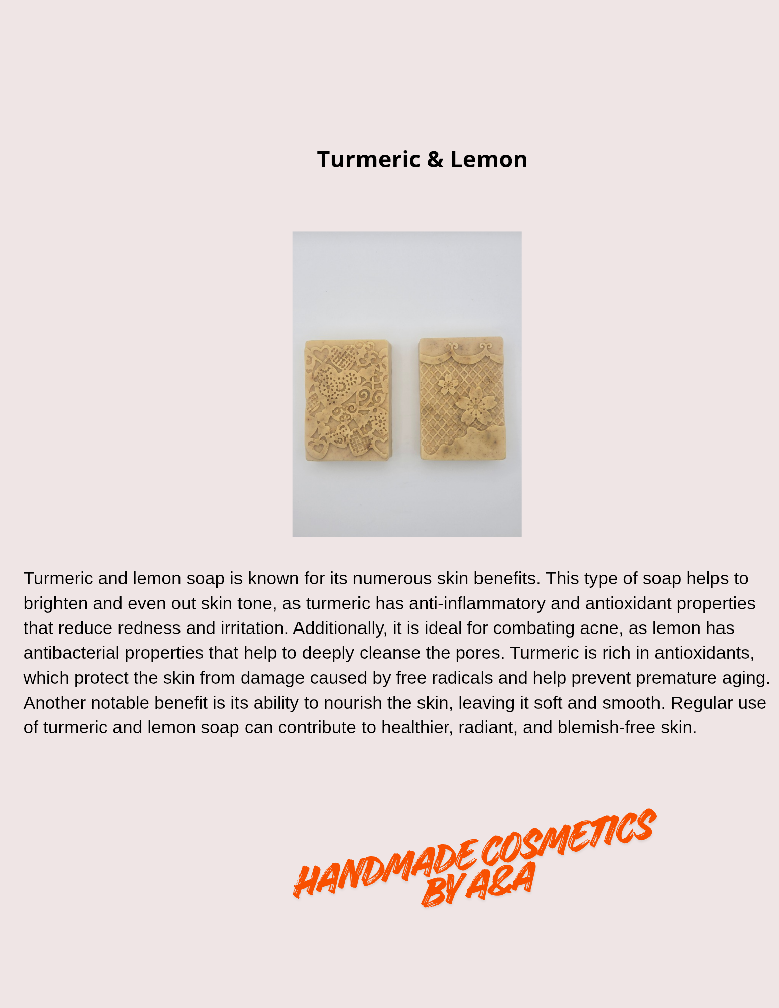 Turmeric & Lemon Handmade Soaps